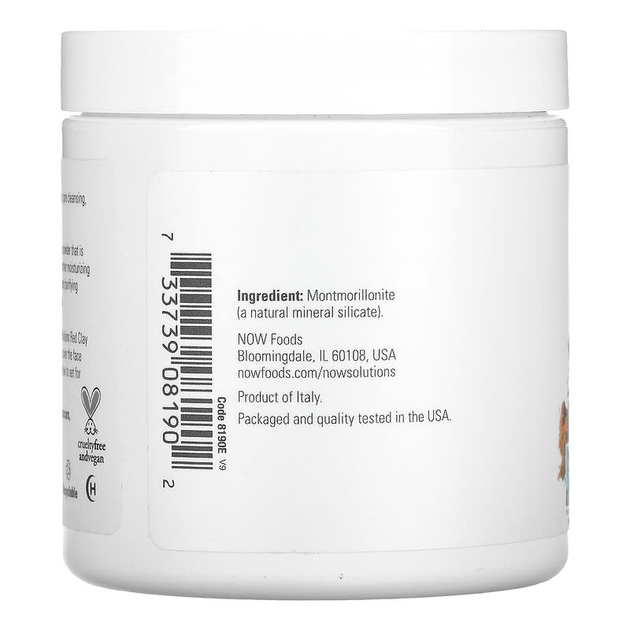 Марокканская красная глина NOW Foods, Solutions "Moroccan Red Clay Powder" в порошке (170 г) - изображение 3