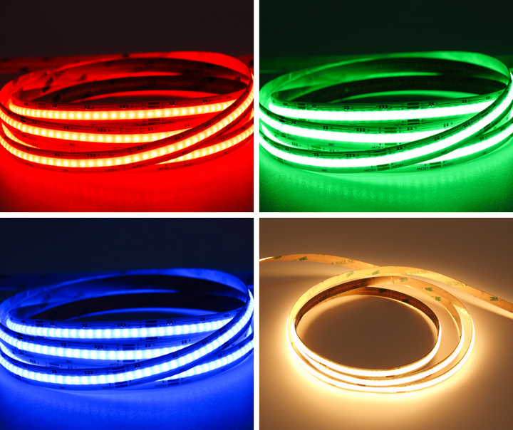 Taśma LED MW Lighting typu COB 24 V 18 W RGB + 6500K 5 m (UQS-COB-18W-RGBW-24V-5m) - obraz 2