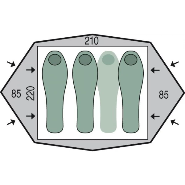 Палатка Pinguin Gemini 210 (1033-PNG 112) - изображение 2