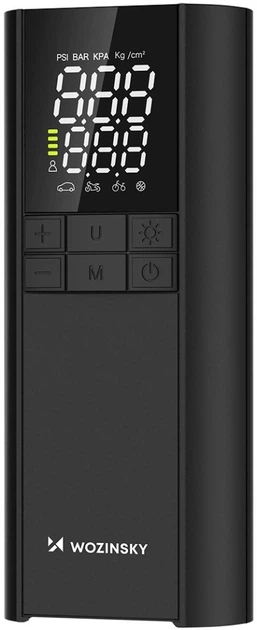 Samochodowy przenośny kompresor Wozinsky WPEP-8000 150 PSI Power Bank 8000 mAh Black (5907769384226) - obraz 3
