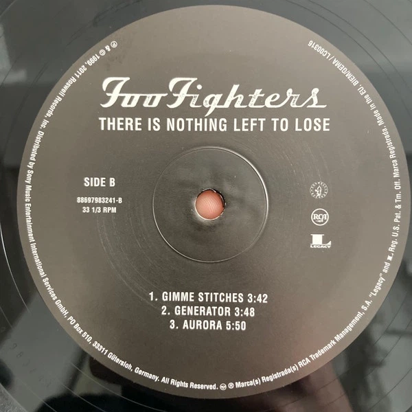 Foo Fighters - There Is Nothing Left To Lose (2 пластинки, 180 грамм, Альбом, Переиздание) - Фото 4 Foo Fighters - There Is Nothing Left To Lose (2 пластинки, 180 грамм, Альбом, Переиздание) - изображение 4