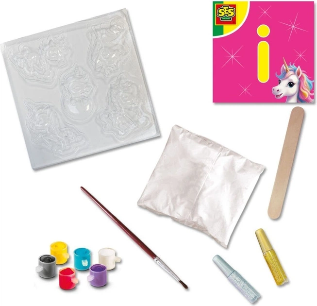 Набір для творчості Ses Creative Єдиноріг: Лиття та малювання 14723 (8710341147235) - зображення 6