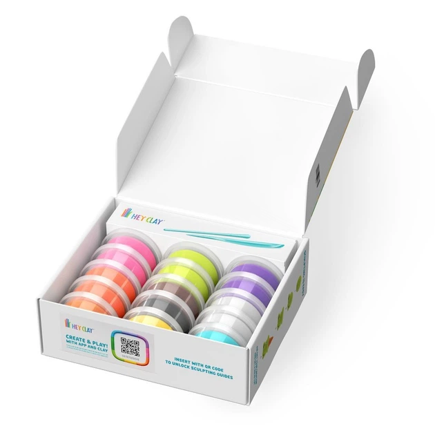 Megazestaw z samoutwardzającej się plasteliny Hey clay Dobre lody HC-15029 (4897105245490) - obraz 3