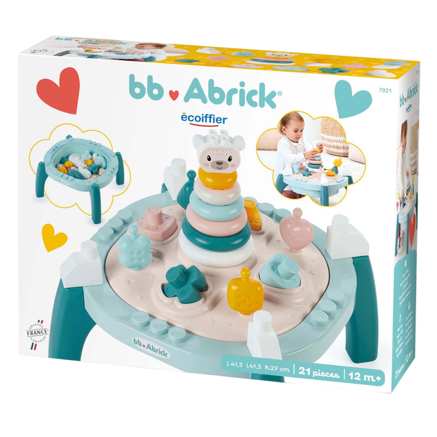 Дитячий навчальний столик Ecoiffier Abrick Baby Мій перший столик активності (3280250079217) - зображення 2