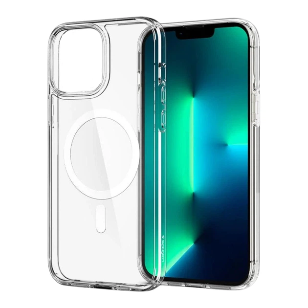 Прозорий чохол накладка Spigen Ultra Hybrid Magsafe для Apple iPhone 13 Pro Max панель-накладка для телефону айфон 13 про макс магніт зарядка - Фото 3 Прозорий чохол накладка Spigen Ultra Hybrid Magsafe для Apple iPhone 13 Pro Max панель-накладка для телефону айфон 13 про макс магніт зарядка - зображення 3