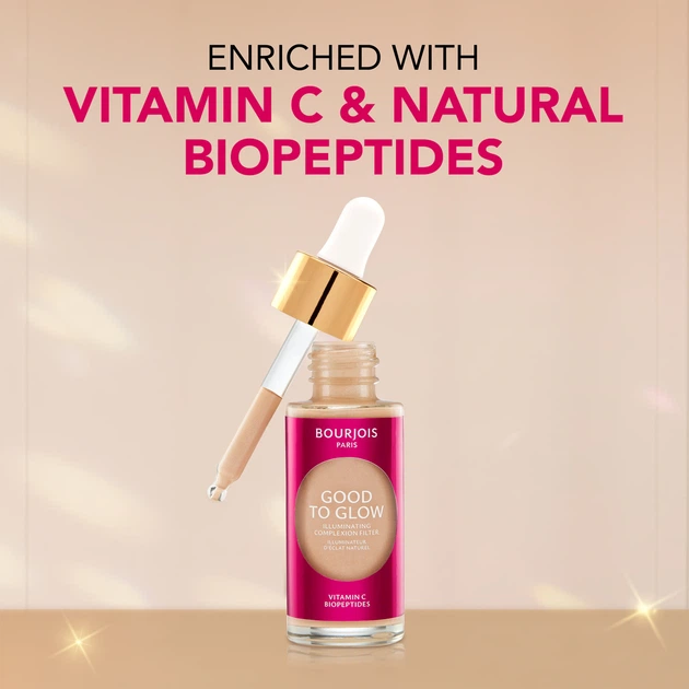 Тональный флюид Bourjois Healthy Mix Good To Glow с эффектом сияния 003 Light 30 мл (3616307430623) - изображение 7