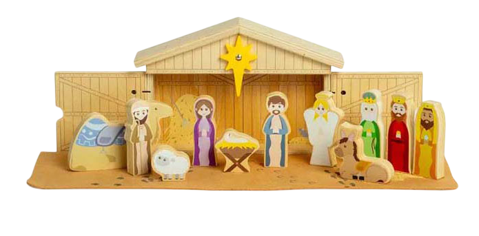 Дерев'яний ігровий набір Bigjigs Різдвяний (0691621850596) - зображення 2