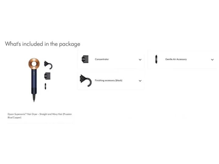 Фен Dyson HD07 Supersonic Straight+Wavy Prussian Blue/Rich Copper (113277-01) - Фото 9 Фен Dyson HD07 Supersonic Straight+Wavy Prussian Blue/Rich Copper (113277-01) - изображение 9