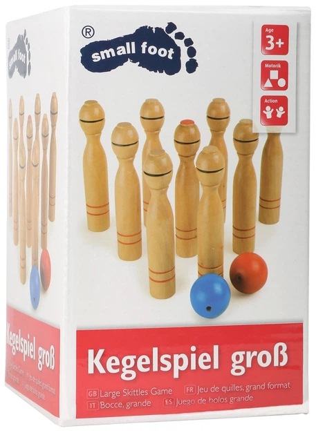 Набір для боулінгу Small Foot з дерева 11 елементів 5410635 (4020972010520) - зображення 2