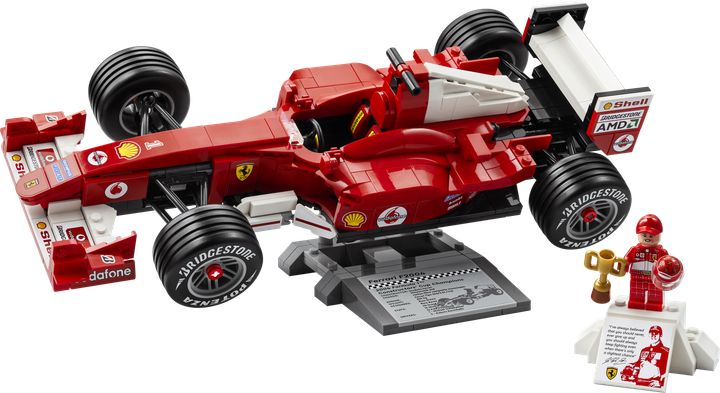 Zestaw klocków LEGO Icons Ferrari F2004 i Michael Schumacher 735 elementów (11375) - obraz 2