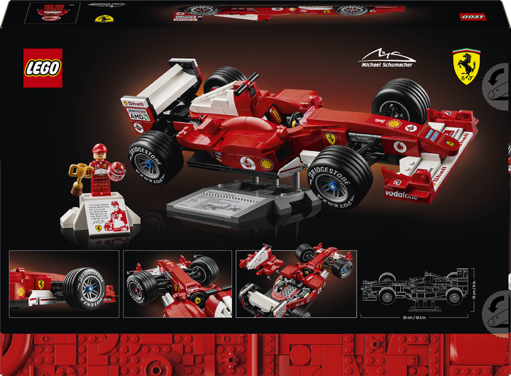 Zestaw klocków LEGO Icons Ferrari F2004 i Michael Schumacher 735 elementów (11375) - obraz 9