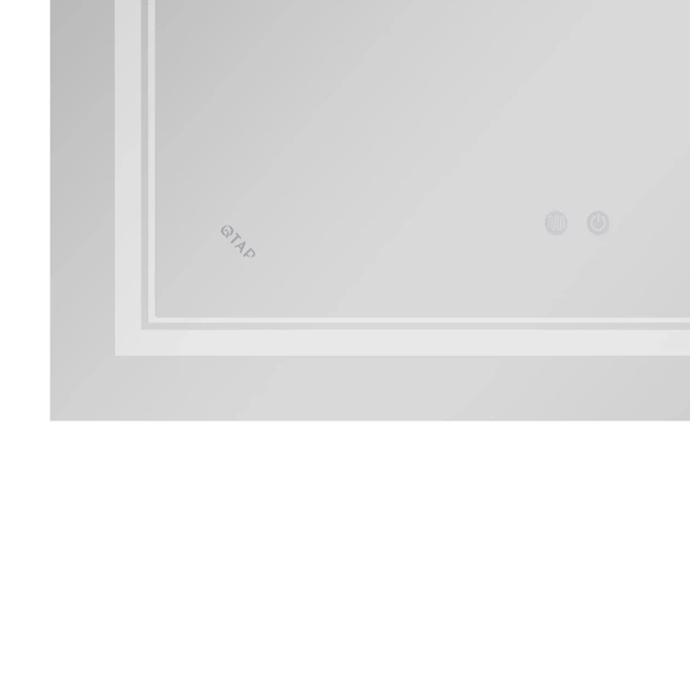 Прямокутне дзеркало у ванну Qtap Cardinal CA1 800×500 мм з LED-підсвіткою, антизапотіванням, регулюванням світла 3000–6500K і димером - зображення 10