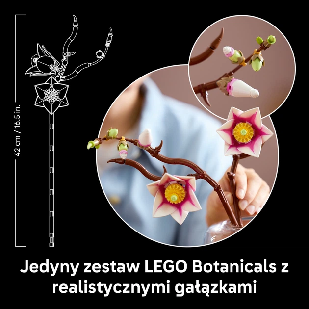 Конструктор LEGO Botanicals Гілки магнолії 435 деталей (11510) - зображення 7