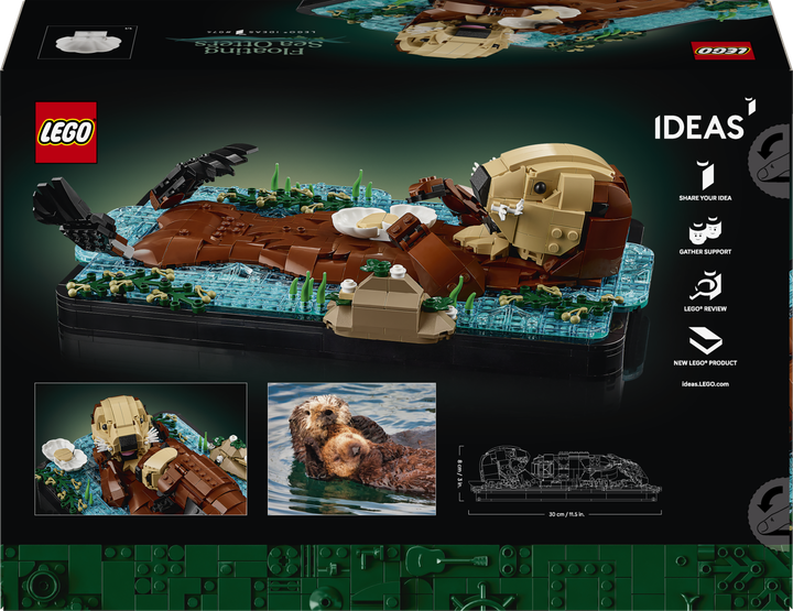 Конструктор LEGO Ideas Пливучі морські видри 1234 деталі (21366) - зображення 9