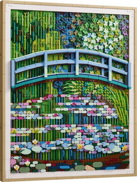 Zestaw klocków LEGO Art Claude Monet — Most nad stawem z liliami wodnymi 3179 elementów (31220) - obraz 2