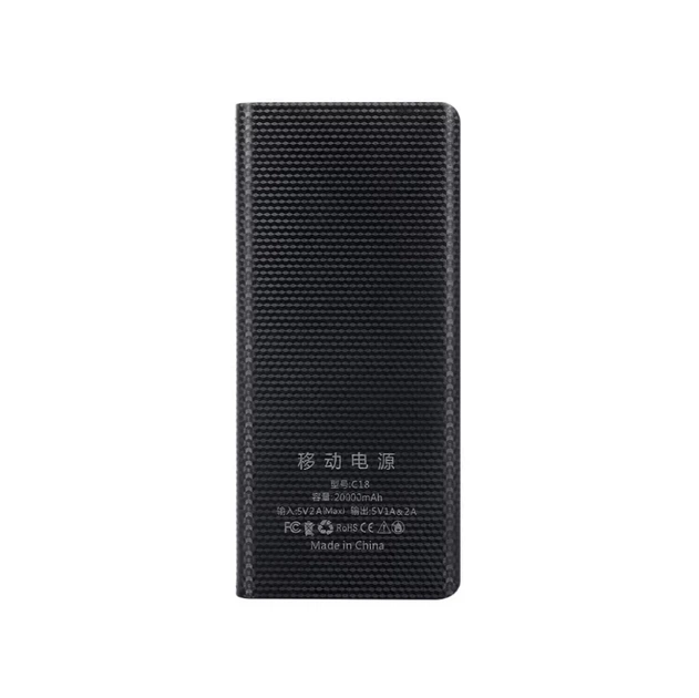 Корпус повербанка DIY C18, 8x18650 (Up To 20000mAh) LED Number Display Type-C, MicroUSB, 2xUSB out 10W, Torchlight, Black - изображение 2