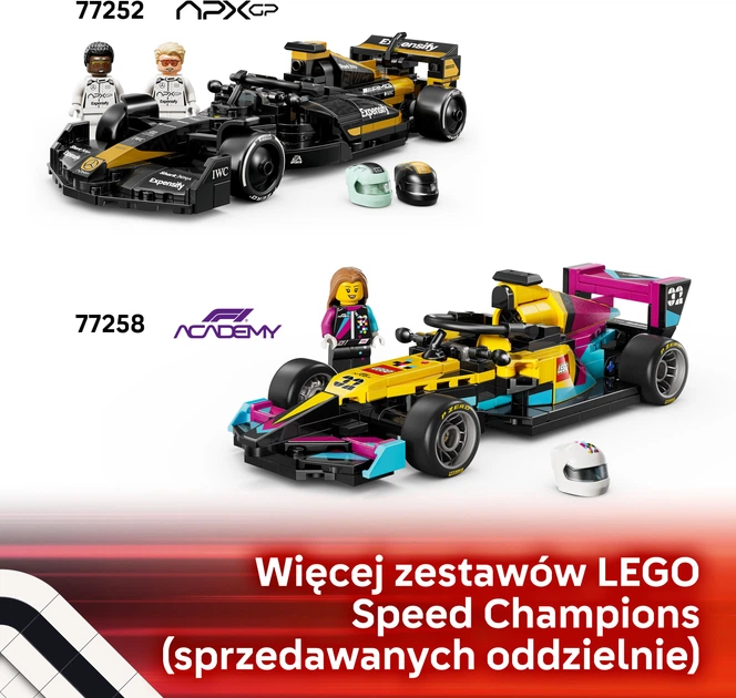 Zestaw klocków LEGO Speed Champions Bolid Audi Revolut F1 Team R26 216 elementów (77259) - obraz 8