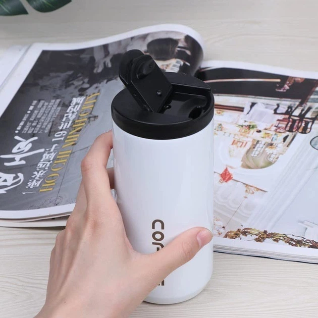 Термокухоль для кави чаю 400 мл Coffee Tube білий (LB-181349) - зображення 8