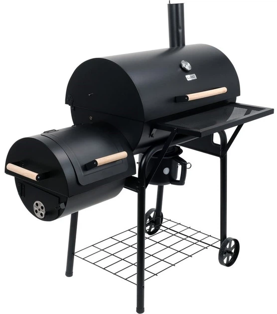 Grill węglowy Lund 99909 z rusztem wędzarniczym XXL 64 x 37 cm (5906083093289) - obraz 4