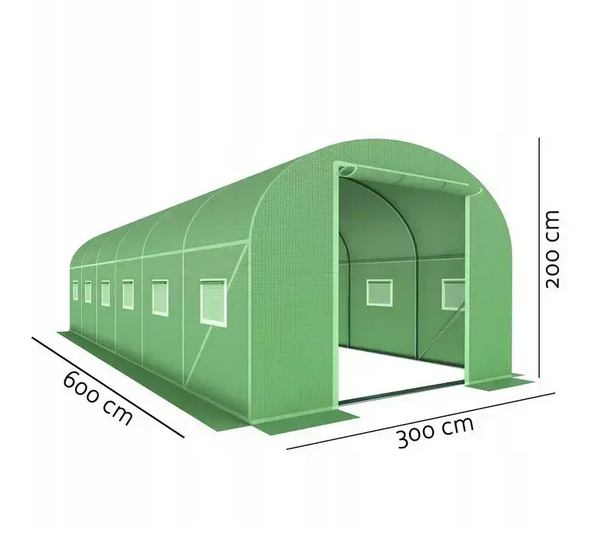 Теплица-парник 18 м² (6×3×2 м) с трехслойной армированной пленкой 140 г/м², арочная - Фото 2 Теплица-парник 18 м² (6×3×2 м) с трехслойной армированной пленкой 140 г/м², арочная - изображение 2