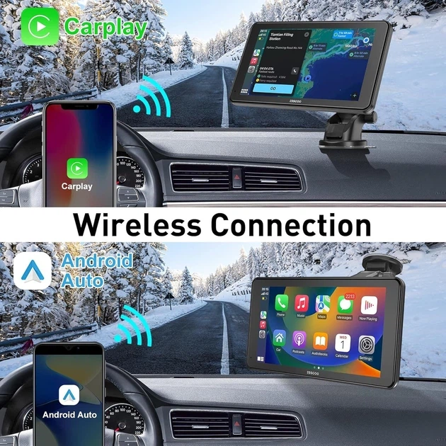 Мультимедійна автомагнітола Essgoo 991CP з Apple CarPlay та Android Auto - зображення 2