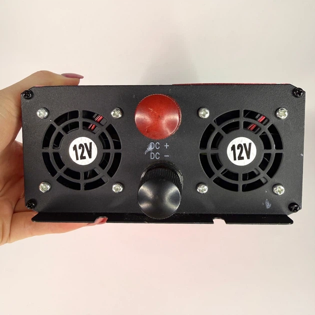 Інвертор UKC AR-5000M 12V-220V 5000 Вт (пік 10000 Вт) з LCD-дисплеєм, USB та двома вентиляторами - зображення 5