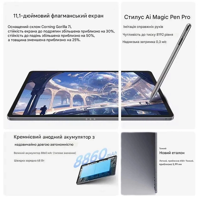 Планшет Lenovo XiaoXin Pad Pro GT 8/256Гб серый - изображение 3