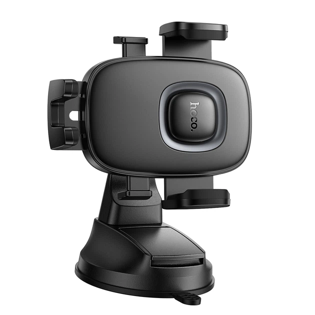 Автотримач для телефона HOCO H76 Crown one-button car holder (center console) Black Metal Gray - Фото 5 Автотримач для телефона HOCO H76 Crown one-button car holder (center console) Black Metal Gray - изображение 5