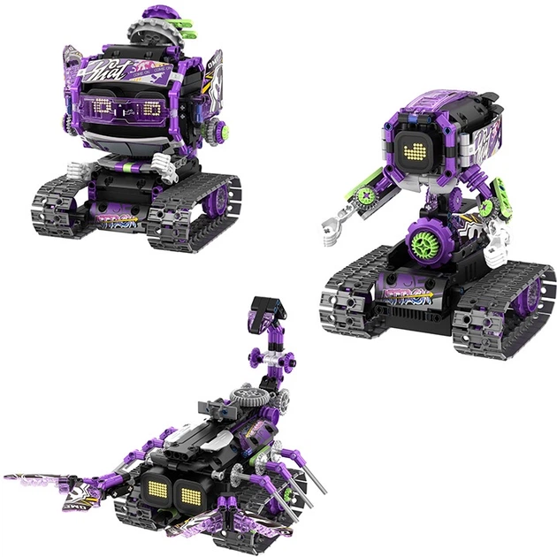 Klocki konstrukcyjne iM.Master RC 8058 Robot programowalny 3 w 1 458 elementów 41339 (6973676041339) - obraz 2