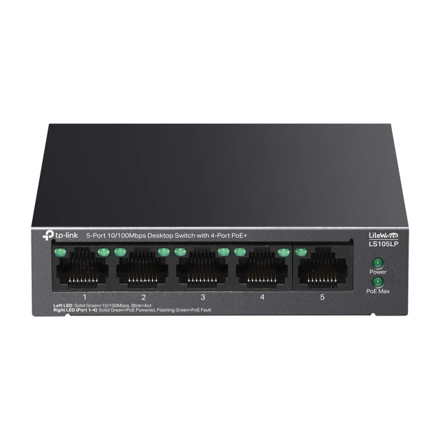 Комутатор мережевий TP-Link LS105LP - Фото 1 Комутатор мережевий TP-Link LS105LP - изображение 1