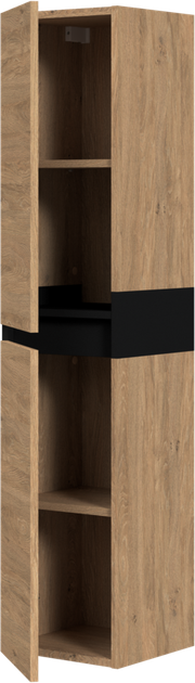 Słupek łazienkowy Halmar Duesa 2D 30 x 30 x 134 cm Dąb złoty (5905248133594) - obraz 2