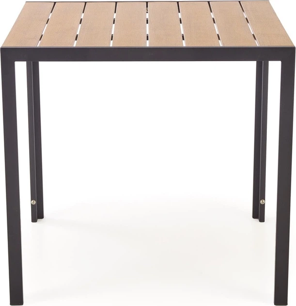 Обідній стіл Halmar Fierro квадратний 80 x 80 x 75 см Коричнево-чорний (5905248135413) - зображення 2