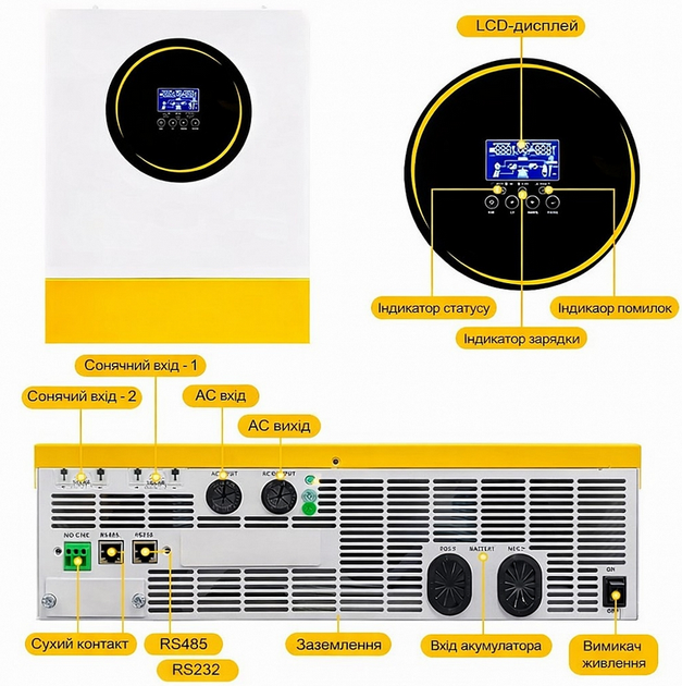 Комплект резервного питания Daxtromn 51.2V 280Ah LiFePO₄ 14,3 кВт: инвертор Anenji 11 кВт Wi-Fi + аккумулятор - изображение 10