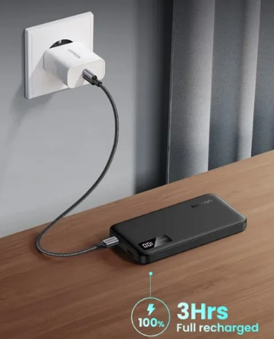Портативна батарея UGREEN 20000mAh Two-way Fast Charging Power Bank PB312 20W Gray - зображення 3