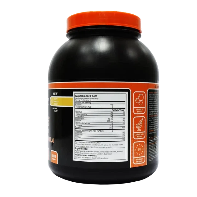 Изолят ISOLATE Pure Shredded High + GABA FORMULA 95% белка (1,5 кг / банка) для набора сухой мышечной массы и роста мышц + Шейкер - изображение 3