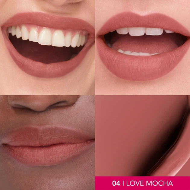 Жидкая матовая губная помада Bourjois Cloud Creme Velvet Matte 04 I Love Mocha 3.1 мл (3616306834910) - Фото 3 Жидкая матовая губная помада Bourjois Cloud Creme Velvet Matte 04 I Love Mocha 3.1 мл (3616306834910) - изображение 3