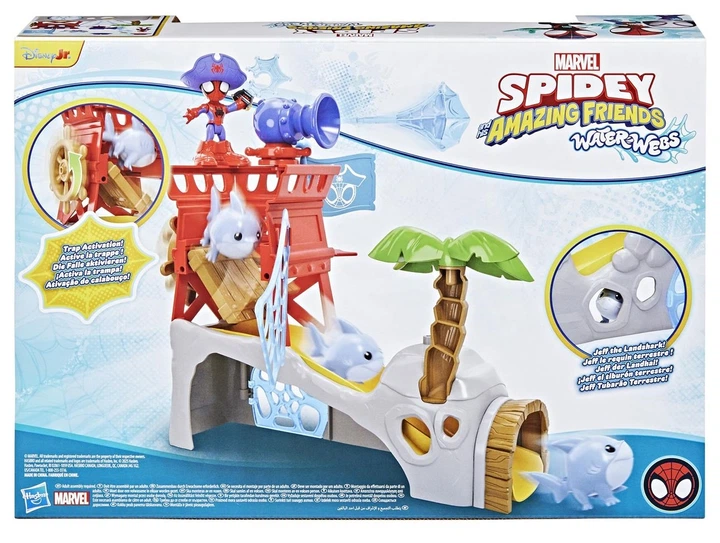 Zestaw do gry Hasbro Spider-Man i jego niesamowici przyjaciele Wyspa Spider-Mana Wodna pajęczyna (5010996308757) - obraz 4