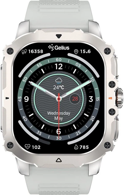 Смарт-часы Gelius Tactical Heavy GP-SW016 Silver Titan (2099901019103) - изображение 8
