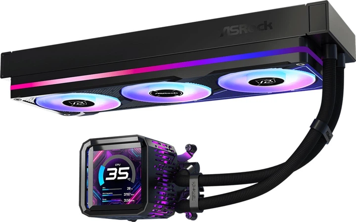 Układ chłodzenia wodnego ASRock Phantom Gaming 360 LCD (90-APGA36-BAAGA5) - obraz 3