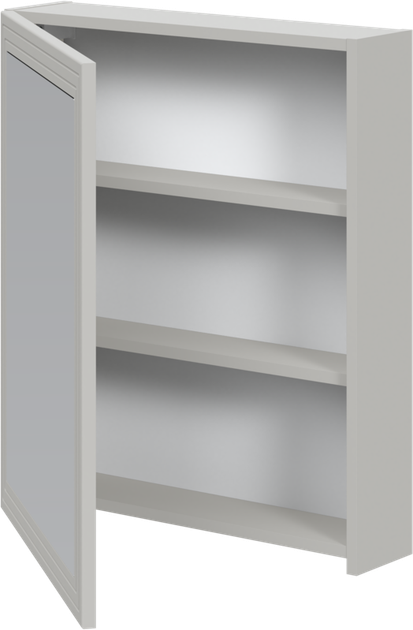 Підвісна шафа для ванної кімнати з дзеркалом Halmar Toreto 1D 60 x 15 x 70 см Кашемірова (5905248133686) - зображення 2