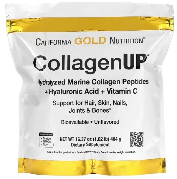 Морской коллаген California Gold Nutrition c гиалуроновой кислотой и витамином C 464 г (898220010325) - Фото 1 Морской коллаген California Gold Nutrition c гиалуроновой кислотой и витамином C 464 г (898220010325) - изображение 1