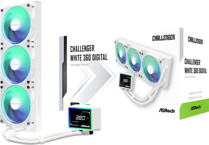 Система водяного охлаждения ASRock Challenger 360 Digital White (90-ACLA36-WAAGA6) - изображение 11