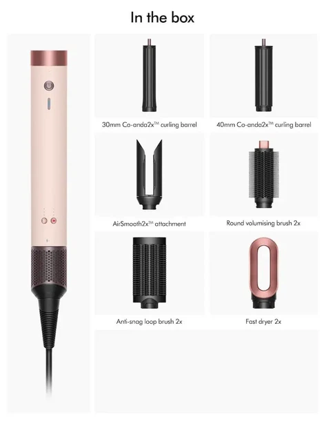 Мультисталер 1600Вт Airwrap Coanda 2x Multi Styler & Dryer HS09 Бежевий - зображення 4