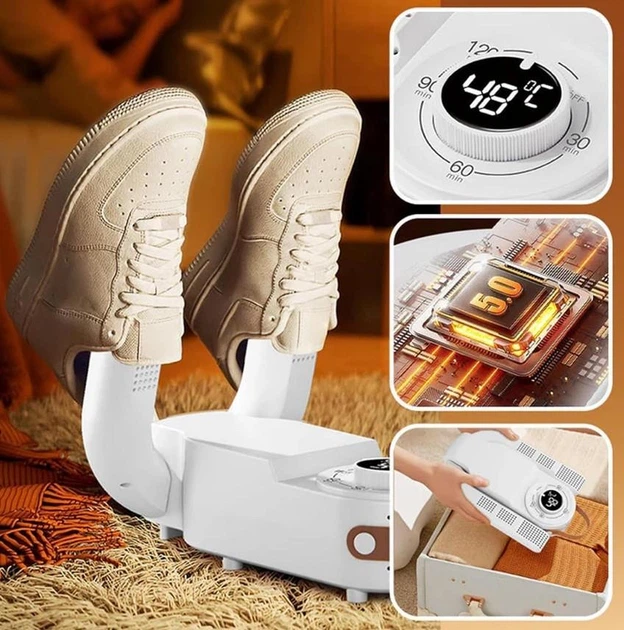 Электросушилка для обуви Shoes Dryer с УФ-стерилизацией и таймером, быстрая сушка - Фото 7 Электросушилка для обуви Shoes Dryer с УФ-стерилизацией и таймером, быстрая сушка - изображение 7