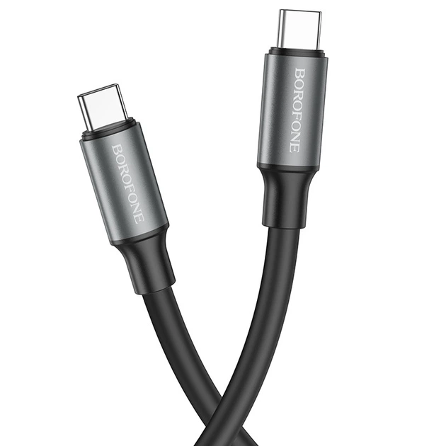USB Borofone BX82 60W Type-C to Type-C Черный - Фото 1 USB Borofone BX82 60W Type-C to Type-C Черный - изображение 1