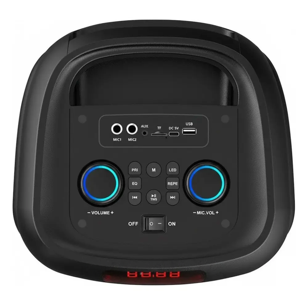 Портативна Bluetooth-колонка SPS ZQS8255 40 Вт з мікрофоном та LED підсвічуванням 5000 mAh Black (10377) - зображення 3