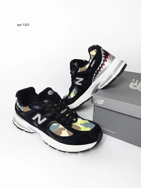 Кросівки Model NB 2002R BAPE 41 (25.5 см) Black Camo (арт 1321) - Фото 7 Кросівки Model NB 2002R BAPE 41 (25.5 см) Black Camo (арт 1321) - изображение 7