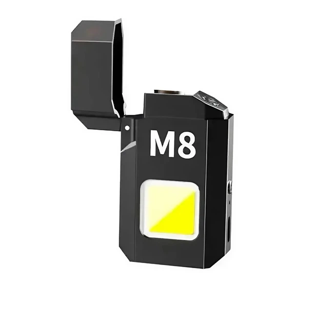 Електроімпульсна спіральна, USB запальничка з ліхтариком, LV-6002 - зображення 5
