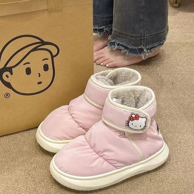Водонепроницаемые угги дутики обуви Хелоу Кити Sanrio Hello Kitty принт аниме, 36-37 размер - Фото 4 Водонепроницаемые угги дутики обуви Хелоу Кити Sanrio Hello Kitty принт аниме, 36-37 размер - изображение 4