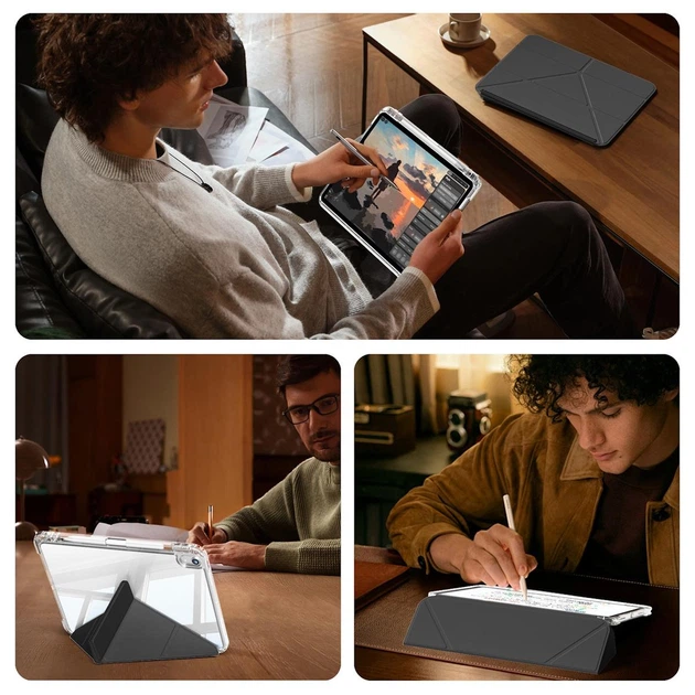 Раздвижной чехол обложка Pulling Separation Y-Fold + Right Pencil Holder BBM1 для iPad Air 4 2020/Air 5 2022 10,9"/Air 11" 2024(M2)/2025(M3)/2026(M4) Черный - изображение 8